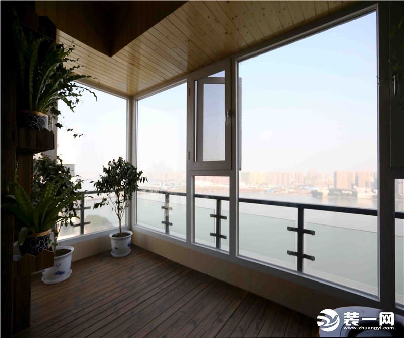 阳台，【山水人家装饰】南湖时尚城现代风格+全包30万