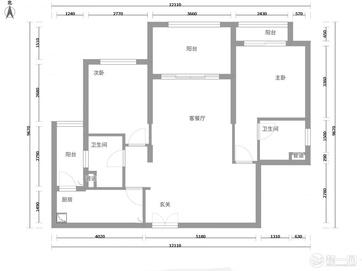 户型图，【山水人家装饰】锦绣龙城新中式效果图+14万