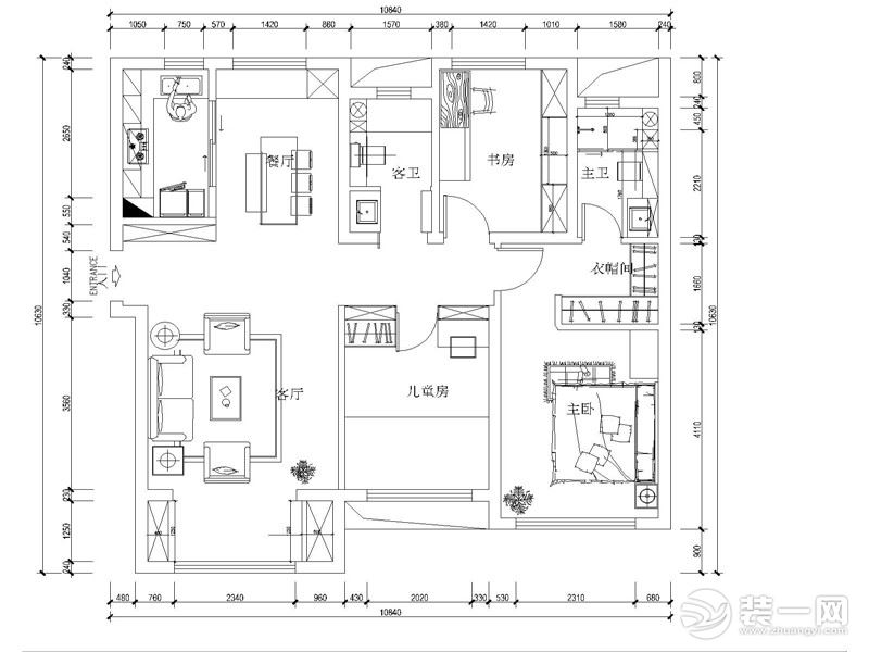 户型图，【山水人家装饰】保利时代日式装修效果图