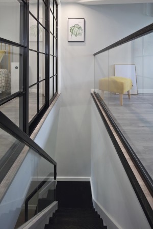 楼梯，【山水人家装饰】汉口城市广场现代简约风格+9万