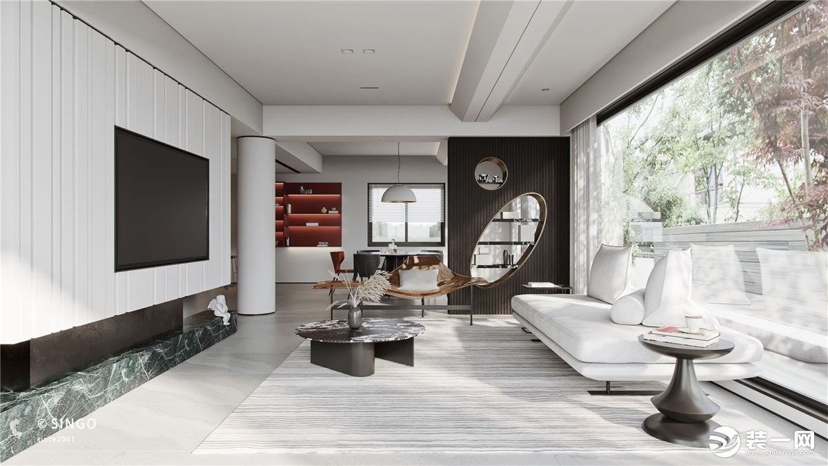 现代风格外形简洁，功能强，强调室内空间形态和物件的单一性、抽象性。