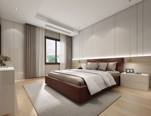卧室效果图：欧式风格兼备豪华、优雅、和谐、舒适、浪漫的特点。