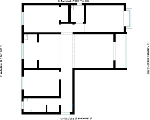 实创装饰丨如园135平米简欧三居室装修案例-原始户型结构图