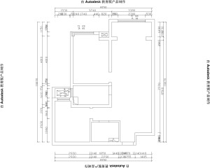 实创装饰丨保利花园88平米北欧两居室装修案例-原始户型结构图