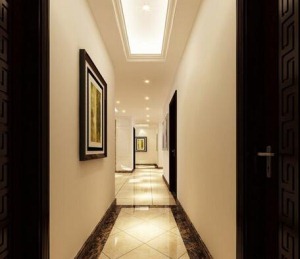 119平三居室欧式风格走廊装修效果图