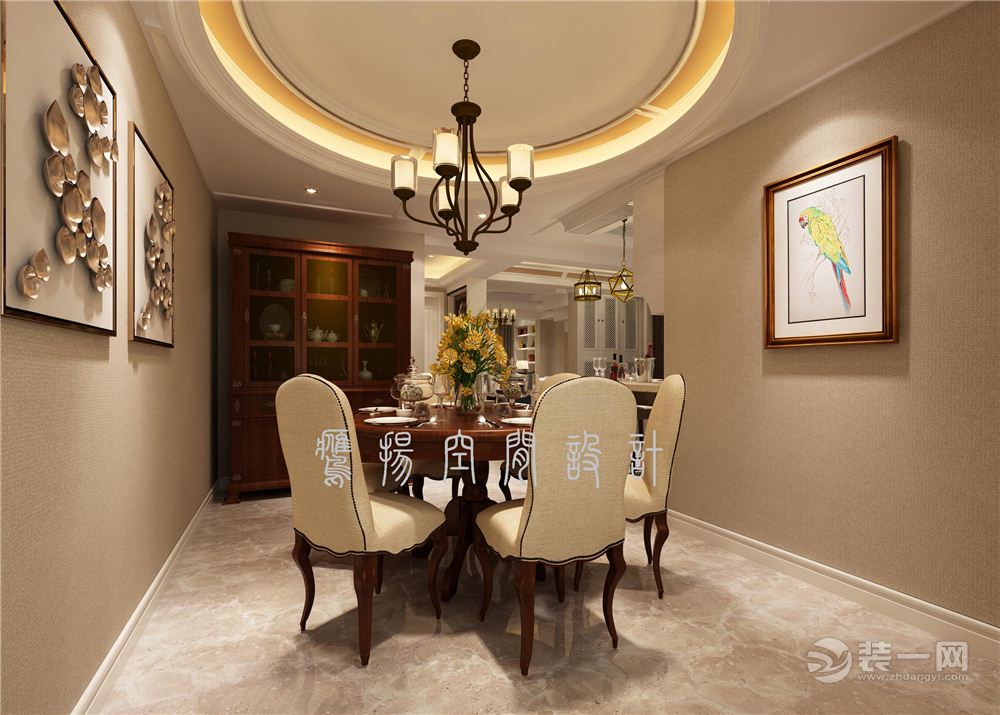 上海天山怡景苑160平米复式美式风格客厅E副本