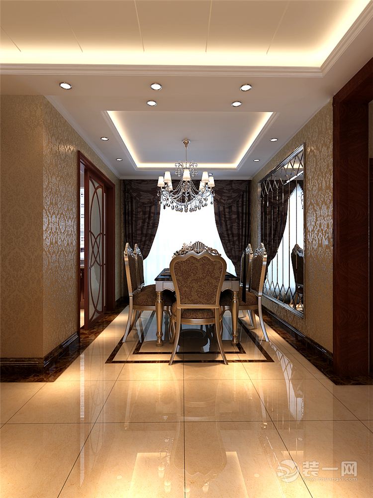 哈尔滨皇家花园138平米三居室简欧风格走廊