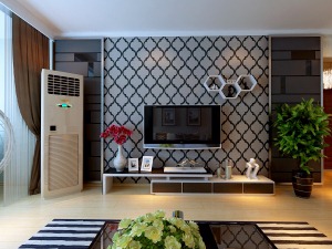 哈尔滨鲁商松江新城82平米两居室现代风格客厅