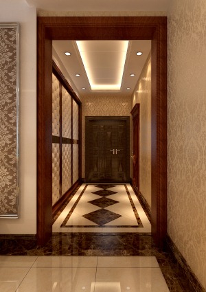 哈尔滨皇家花园138平米三居室简欧风格走廊