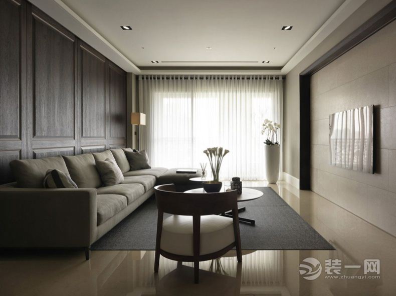 上海丁香大楼82平米两居室现代风格客厅