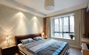 上海崮山小区80平米两居室现代简约风格卧室