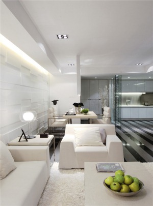 上海太阳公寓90平米两居室简约风格案例图