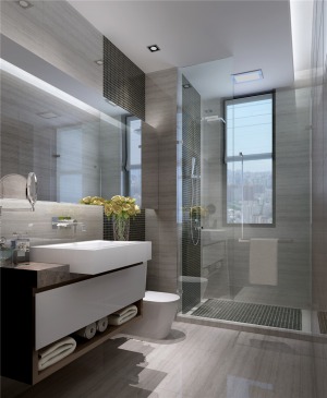 200平米现代风格四居室卫生间装修效果图