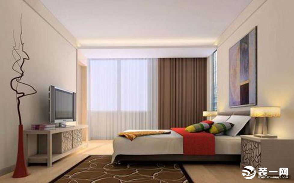 惠州景欣装饰115平星耀国际现代风格卧室效果图
