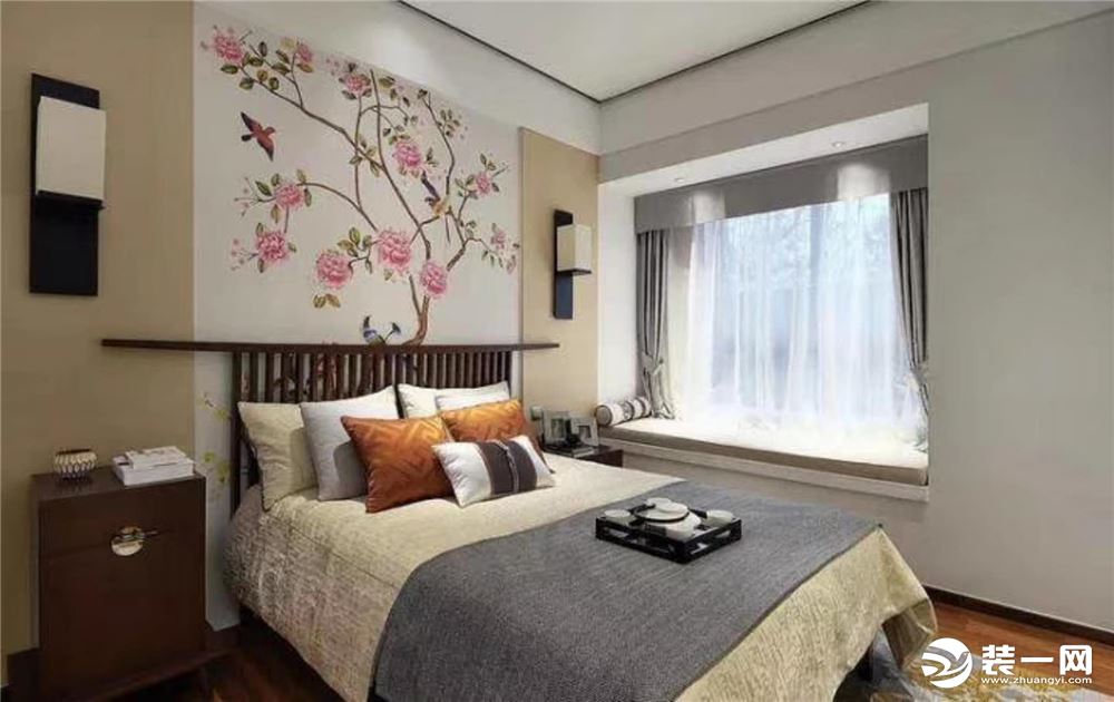 惠州景欣装饰120平方新中式风格客房效果图
