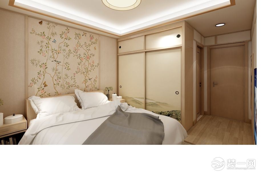 惠州景欣装饰110平方日式风格卧室效果图