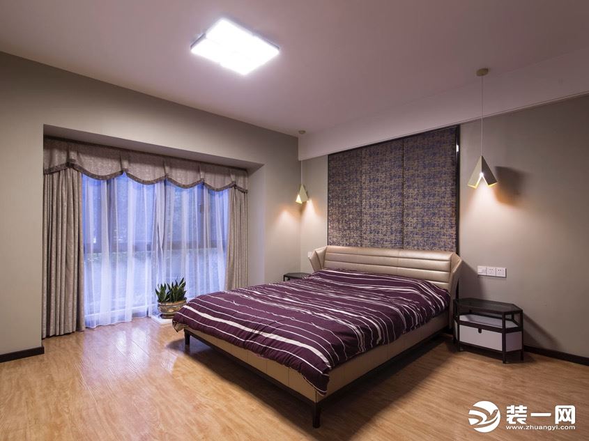 惠州景欣装饰140平方新中式风格卧室效果图
