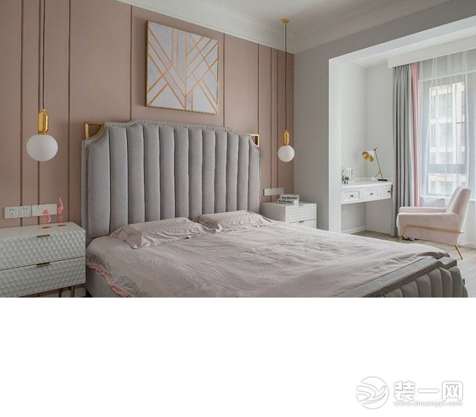 惠州景欣装饰115平方现代风格卧室效果图