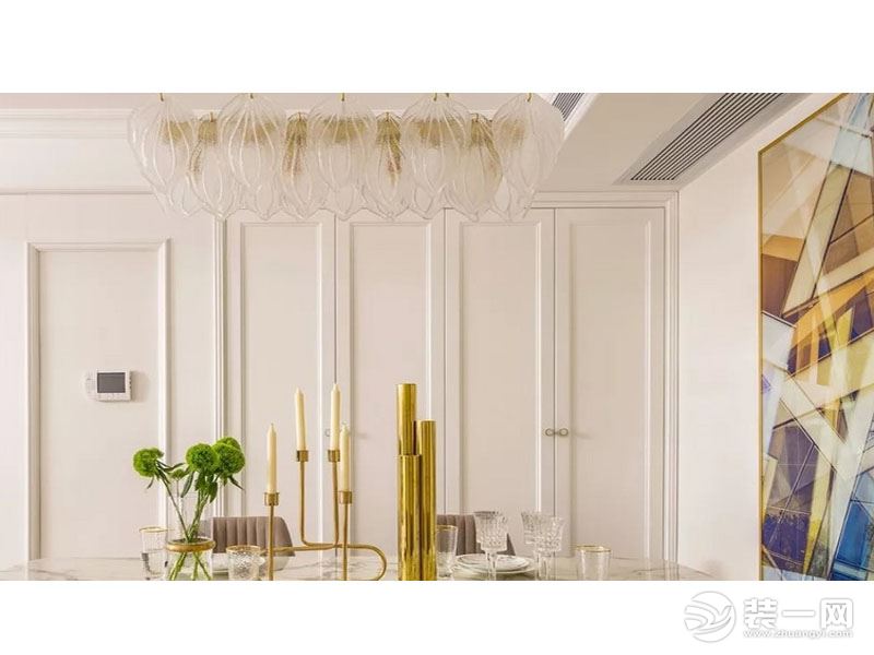 惠州景欣装饰时尚美式摩登高雅范108㎡餐厅效果图