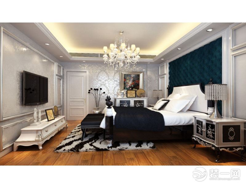 惠州景欣装饰奢华无界让家邂逅雅致新古典340㎡卧室效果图