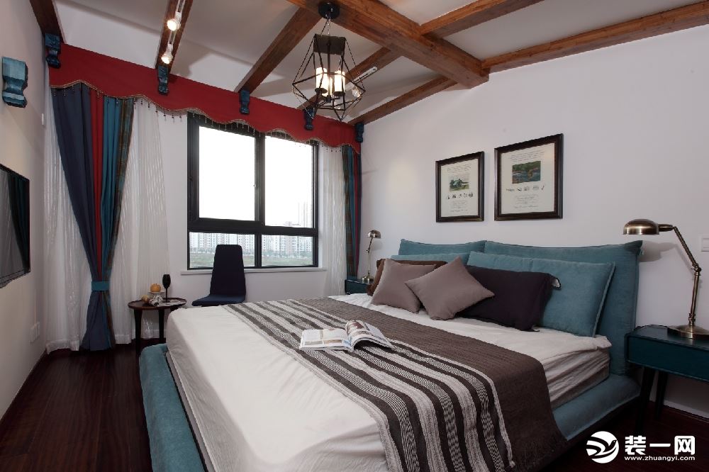 惠州景欣装饰地中海风格三居室，心中家的感觉卧室效果图