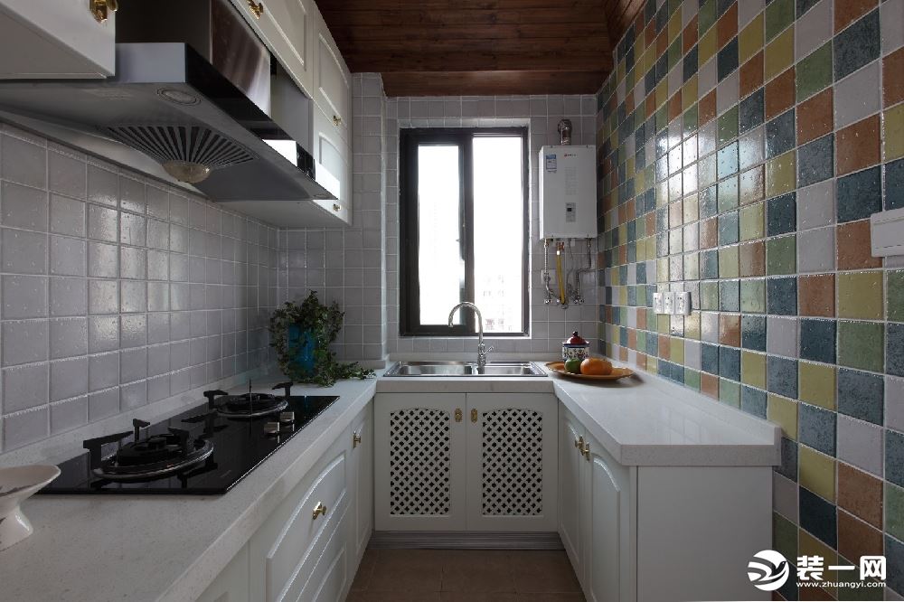 惠州景欣装饰地中海风格三居室，心中家的感觉厨房效果图