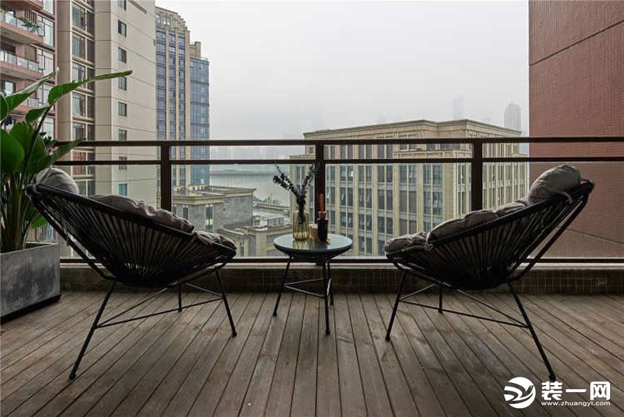 惠州景欣装饰126平米现代风格阳台效果图