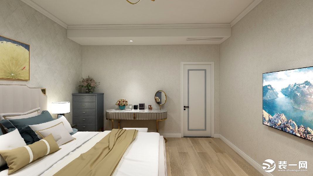 惠州景欣装饰122平米现代时尚混搭的乐趣卧室效果图