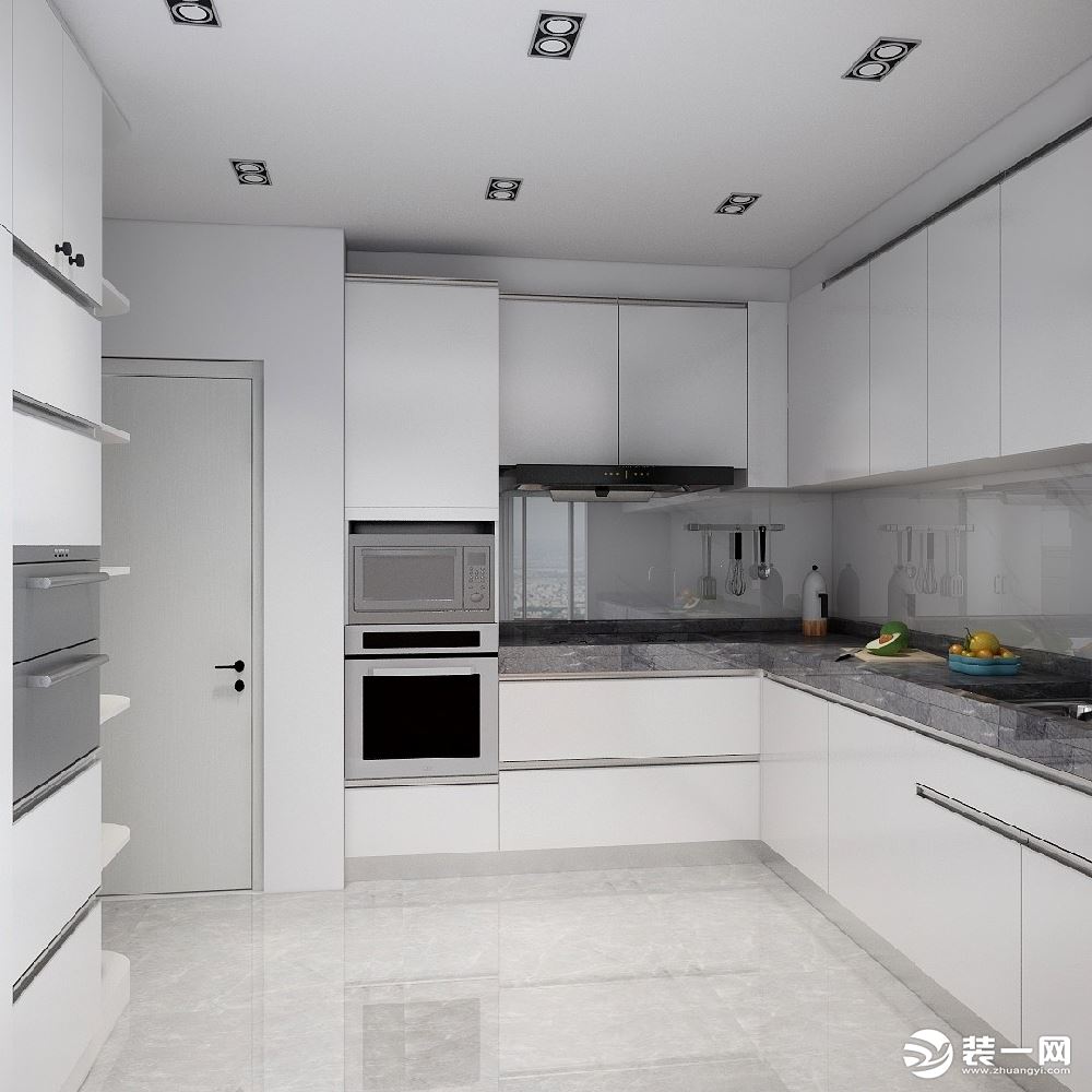 惠州景欣装饰156平米时尚质感又高级简约风厨房效果图