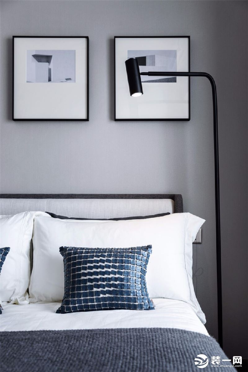 惠州景欣装饰95平极简的线条勾勒出最具灵性的空间卧室效果图