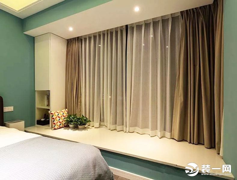 惠州景欣装饰85平米轻奢风格，背景墙一眼就爱上卧室效果图
