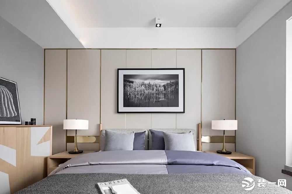 惠州景欣装饰都市主义的品质体验，现代简约103平米卧室效果图
