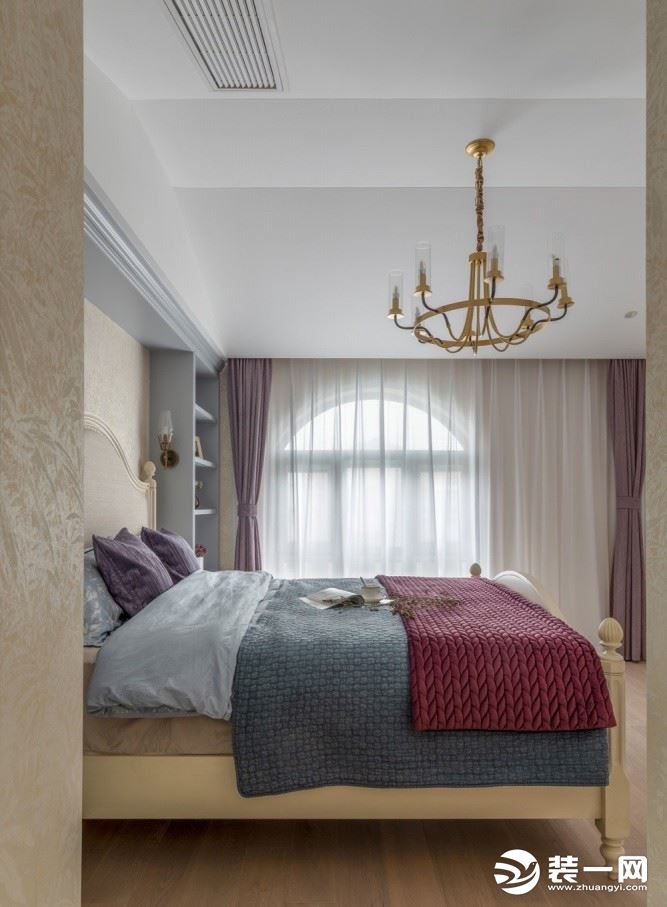 惠州景欣装饰160平复式美式风格卧室效果图