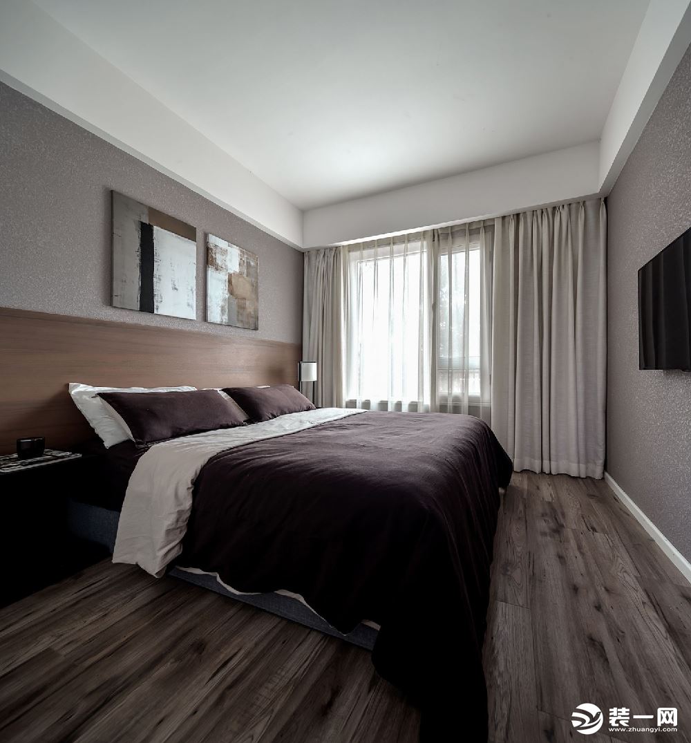 惠州景欣装饰北欧极简风。回归简约纯粹的生活卧室效果图