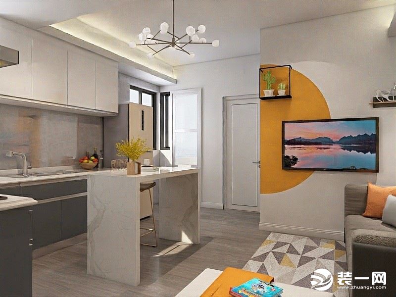 惠州景欣装饰公寓的精致，好色之旅厨房效果图