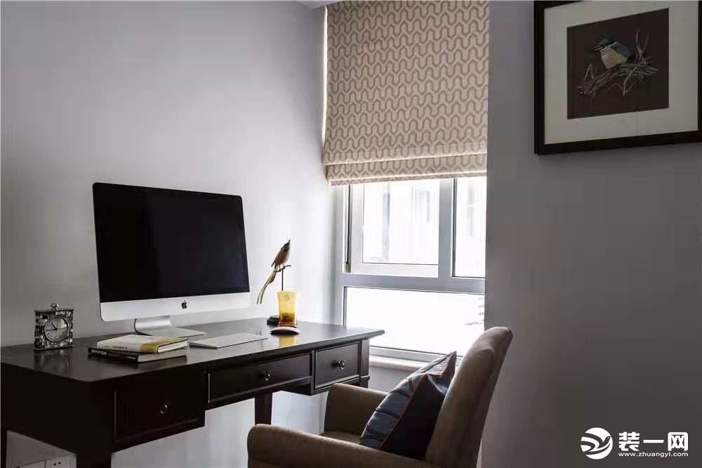 惠州景欣装饰95㎡温馨美式风，给你不一样的家卧室一角效果图
