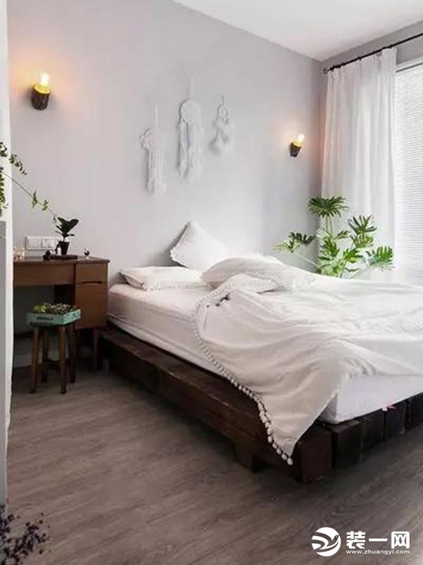 惠州景欣装饰国汇山现代混搭二居室卧室效果图