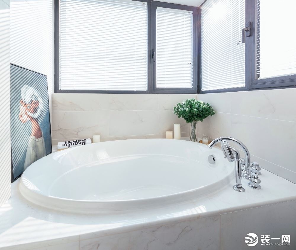 惠州景欣装饰130㎡舒适北欧三居室，生活就是简单随性浴室效果图