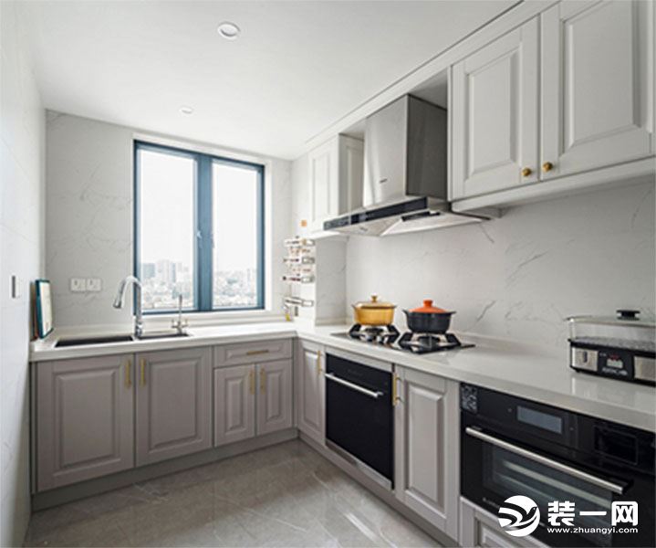惠州景欣装饰160㎡气质美式，演绎美而不腻的轻奢腔调厨房效果图