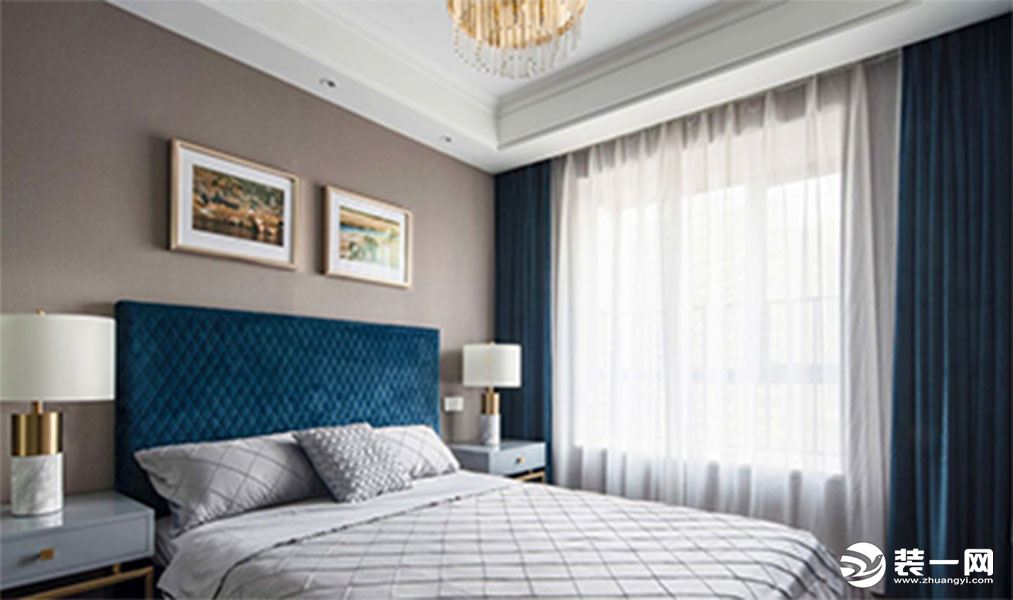 惠州景欣装饰160㎡气质美式，演绎美而不腻的轻奢腔调卧室效果图