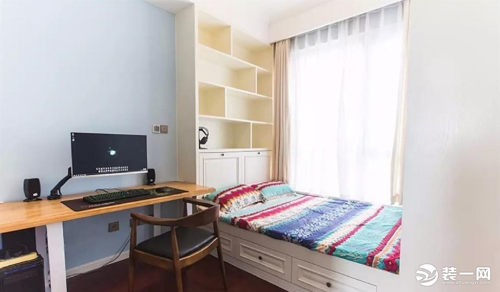 惠州景欣85平方现代简约两居室~卧室效果图