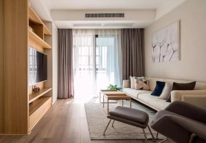 惠州景欣装饰105平方现代风格客厅效果图