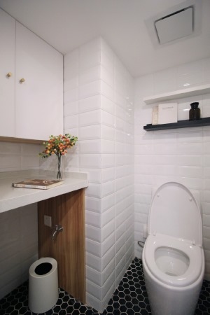 惠州景欣装饰68m²loft户型现代北欧，适合小夫妻卫生间装饰效果图