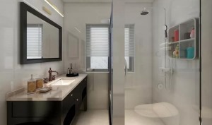 惠州景欣装饰185平米现代简约四室浴室效果图