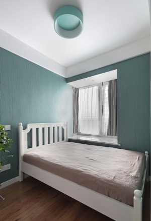 惠州景欣装饰124平米老房翻新，自带滤镜的优雅次卧效果图