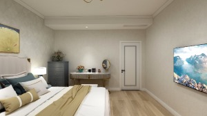 惠州景欣装饰122平米现代时尚混搭的乐趣卧室效果图