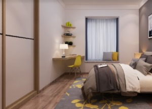 惠州景欣装饰简约风格就是简单而具有品味卧室效果图