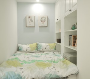 惠州景欣装饰63㎡小户型改造，两房变三房卧室效果图