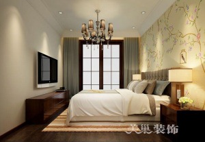 新世纪的亲王府185平大户型装修案例卧室