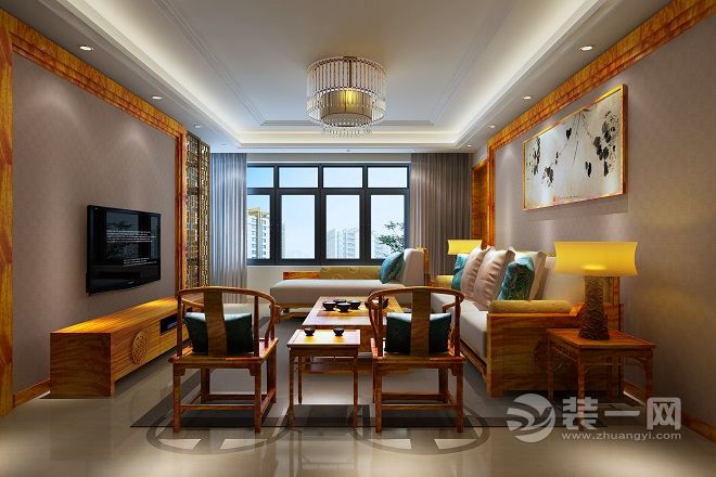 上海兰园别墅186平米现代风格客厅